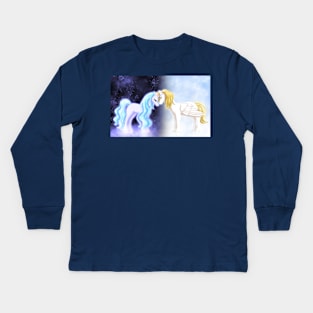 Pegasus and Unicorn Kids Long Sleeve T-Shirt